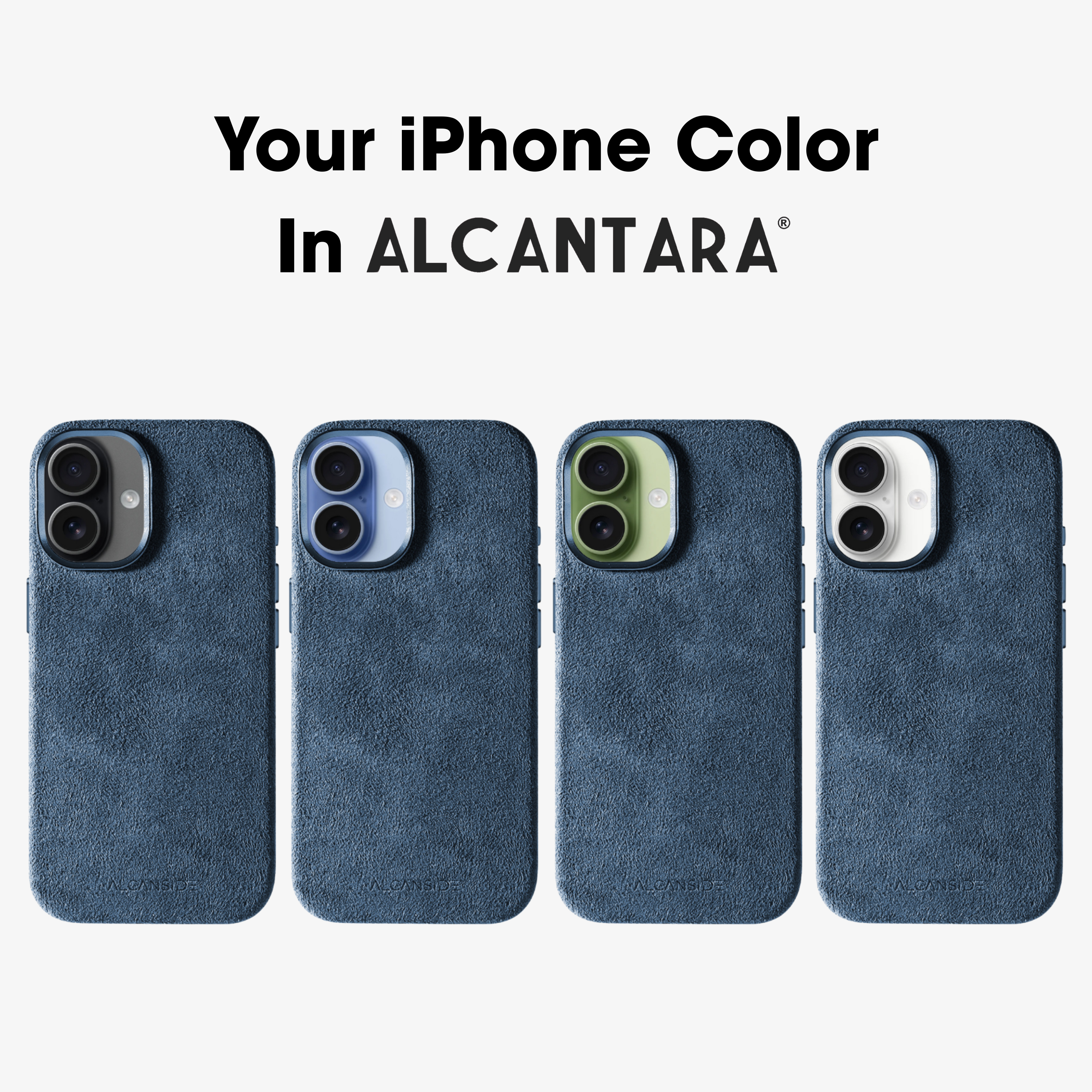 iPhone 17 - Alcantara Case - Ocean Blue
