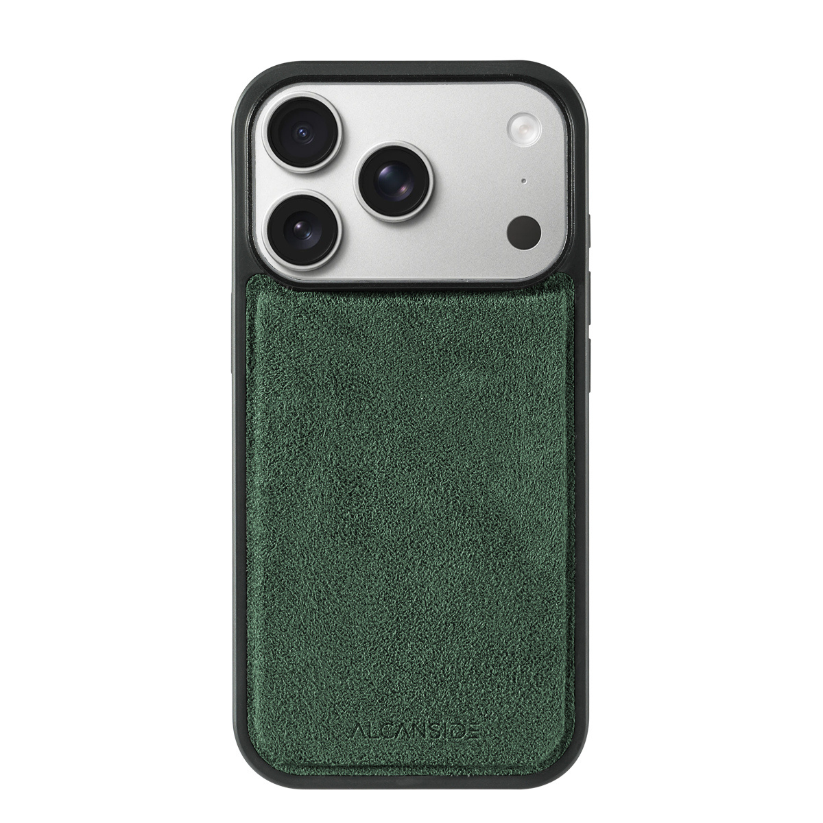 iPhone 17 Pro Max - Alcantara Back Cover - Midnight Green