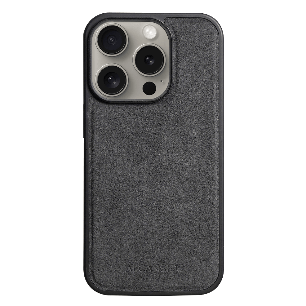 iPhone 15 Pro - Alcantara Case With MagSafe Magnet - Space Grey – Alcanside