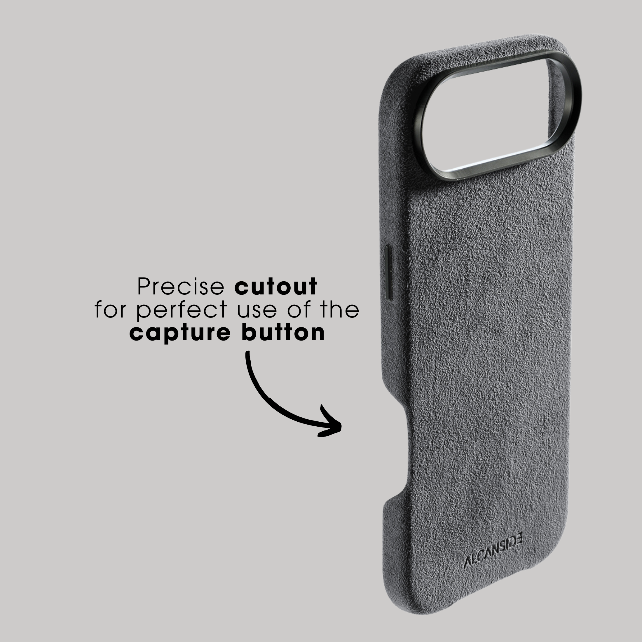 iPhone 17 Air - Alcantara Case - Nardo Gray