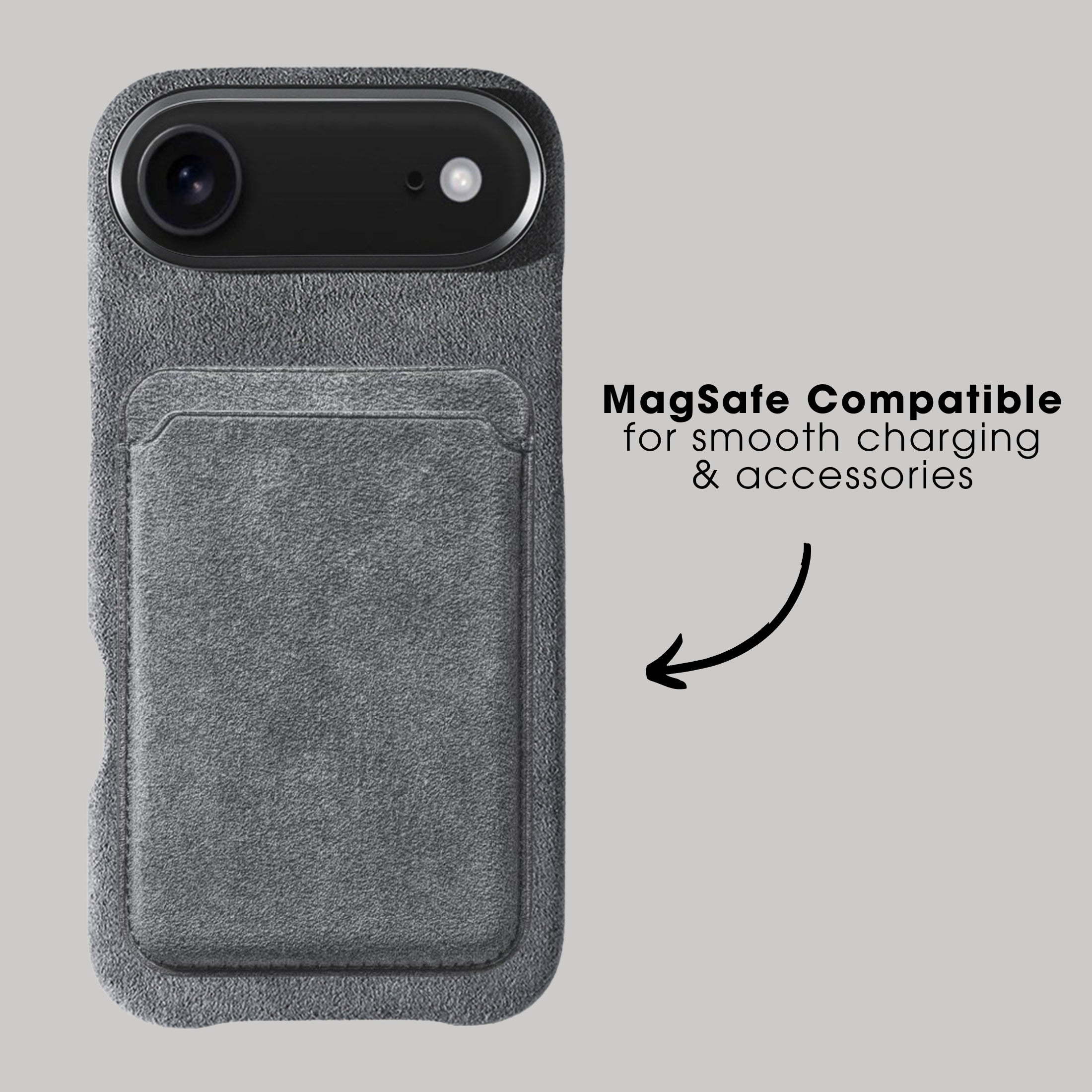 iPhone 17 Air - Alcantara Case - Nardo Gray