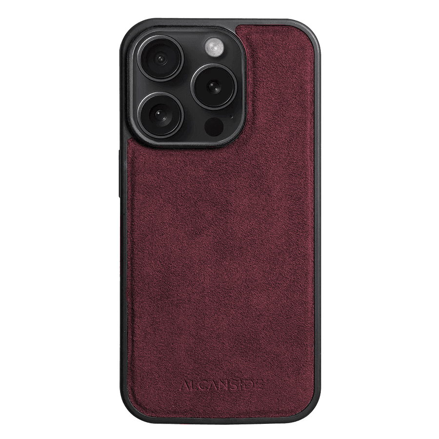 iPhone 15 Pro Max - Alcantara Case Met MagSafe Magneet - Rood