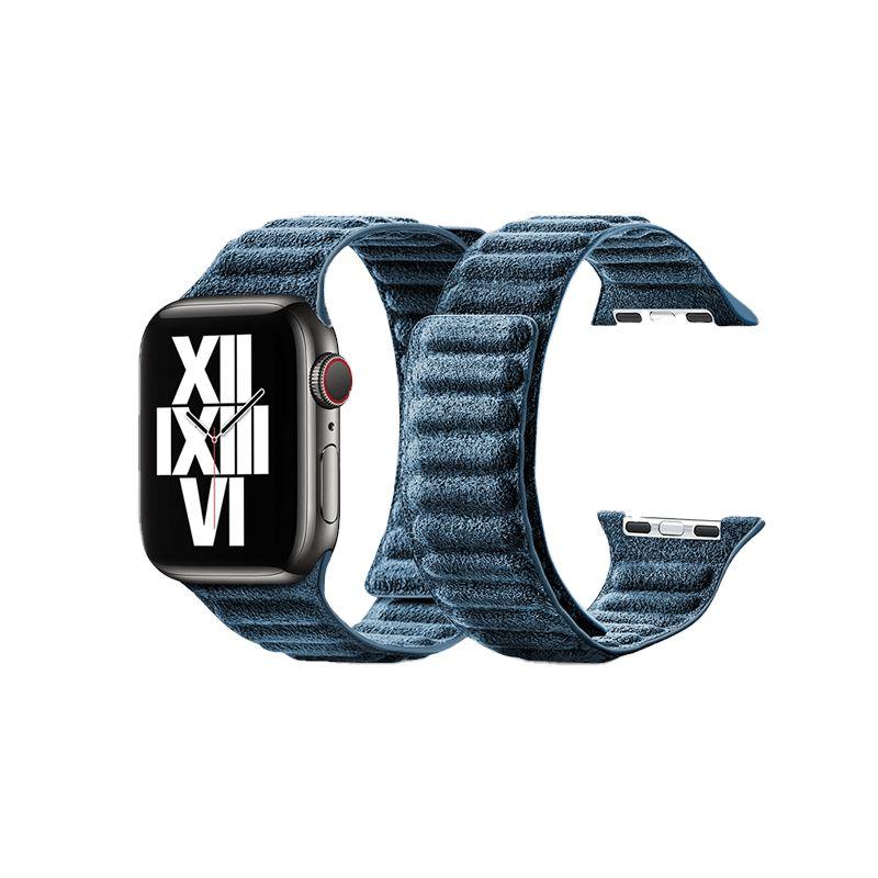 Alcantara Apple Watch Band - Ocean Blue - 42/44/45mm & Ultra (49mm