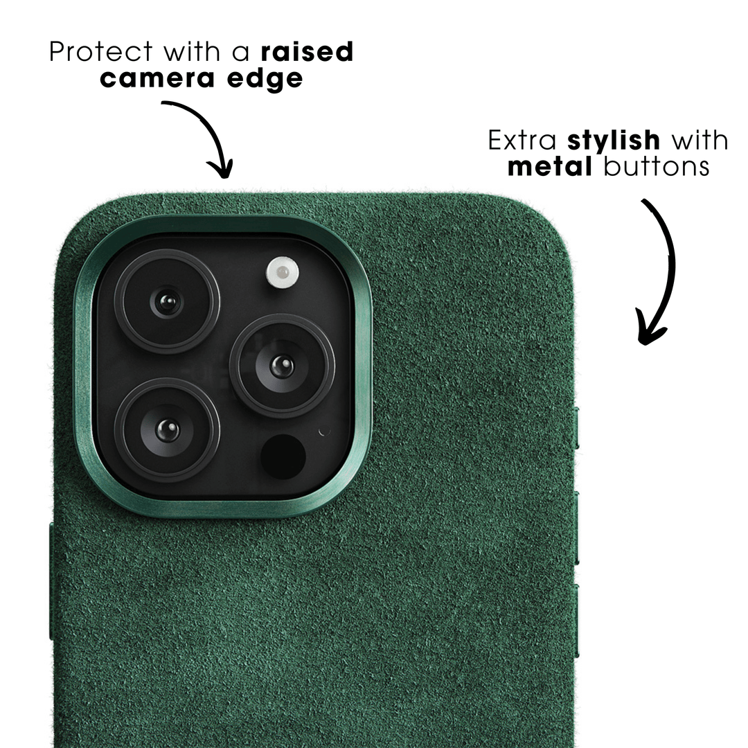 iPhone 16 Pro - Alcantara Case- Midnight Green