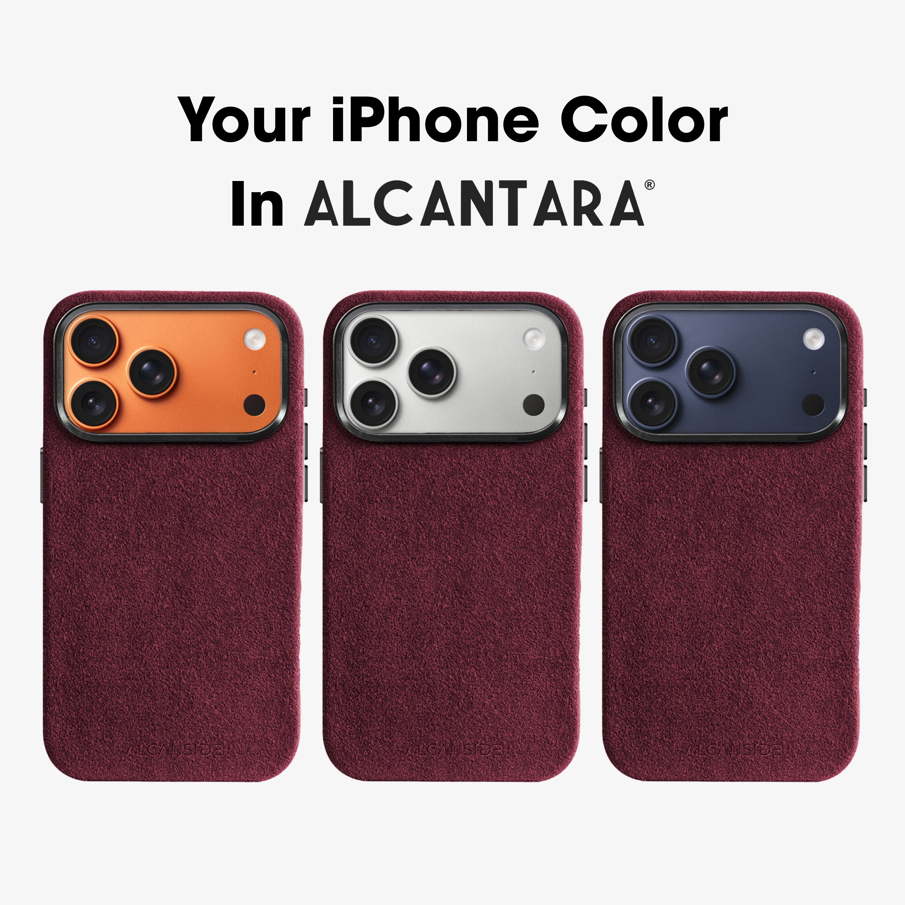 iPhone 17 Pro Max - Alcantara Case - Wine Red