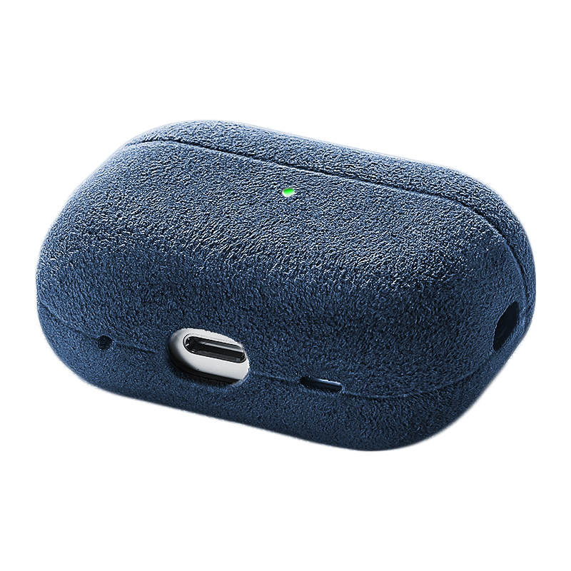 AirPods Pro (2. Generation) Alcantara-Hülle – Meerblau