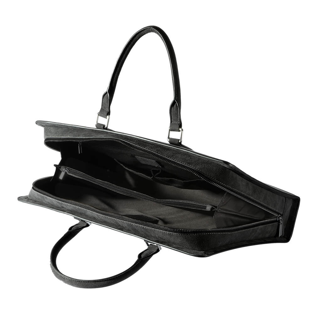 Alcantara Laptop Bag - Space Grey