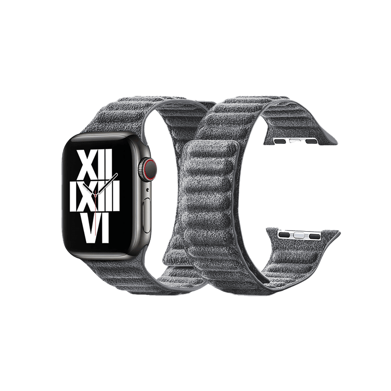 Alcantara Apple Watch Band - Nardo Gray - 42/44/45mm & Ultra (49mm) - Alcanside