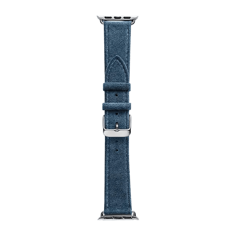 Alcantara Apple Watch Band With Buckle - Ocean Blue - 42/44/45mm & Ultra (49mm) - Alcanside
