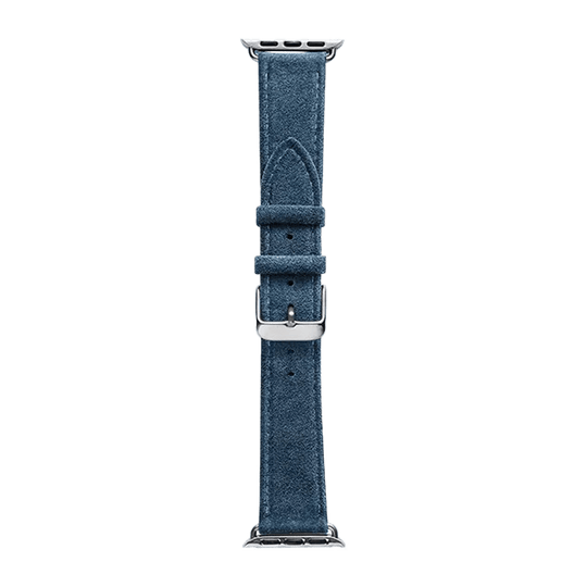 Alcantara Apple Watch Band With Buckle - Ocean Blue - 38/40/41mm - Alcanside