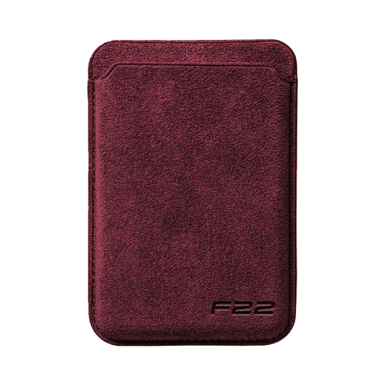 Donkervoort F22 - Alcantara MagSafe Wallet - Red - Alcanside