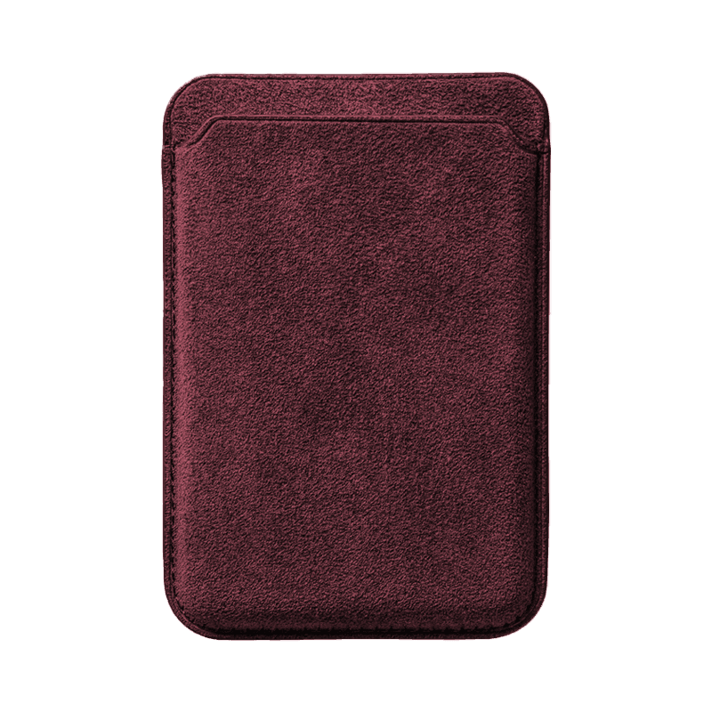 iPhone Alcantara Case + MagSafe Wallet - Red