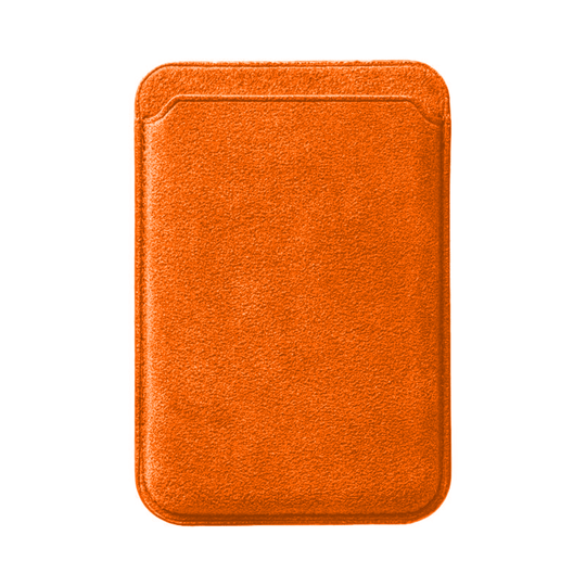 Alcantara MagSafe Wallet - Orange - Alcanside