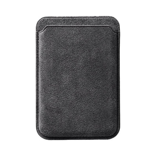 iPhone Alcantara Back Cover With Magnet + MagSafe Wallet - Space Grey - Alcanside