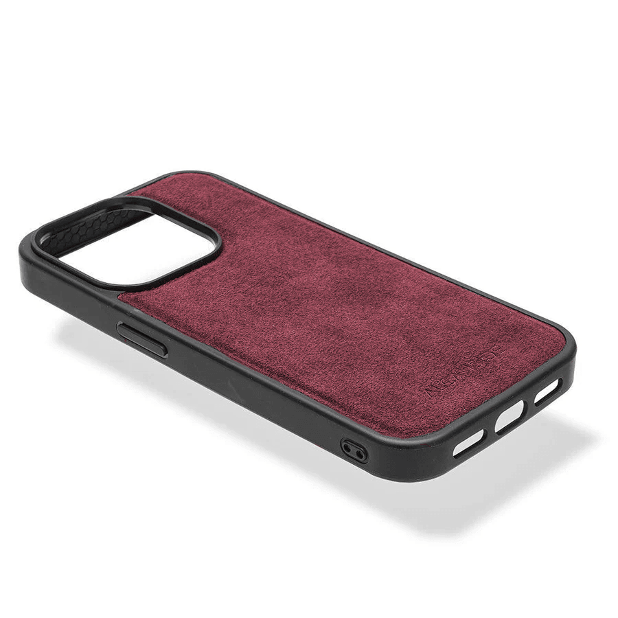 iPhone 15 Pro - Alcantara Case With MagSafe Magnet - Red