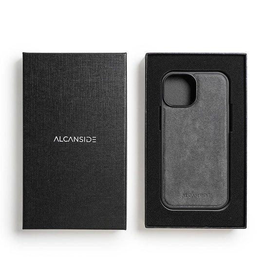 iPhone 15 Plus - Alcantara Back Cover - Nardo Gray