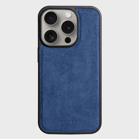 iPhone 16 Pro Max - Alcantara Back Cover - Ocean Blue