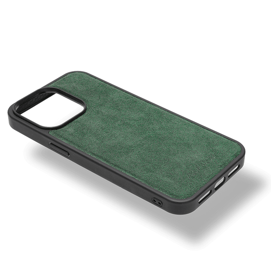 iPhone 13 Pro - Alcantara Case With MagSafe Magnet - Midnight Green - Alcanside