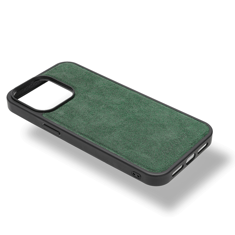 iPhone 14 Pro - Alcantara Case With MagSafe Magnet - Midnight Green - Alcanside