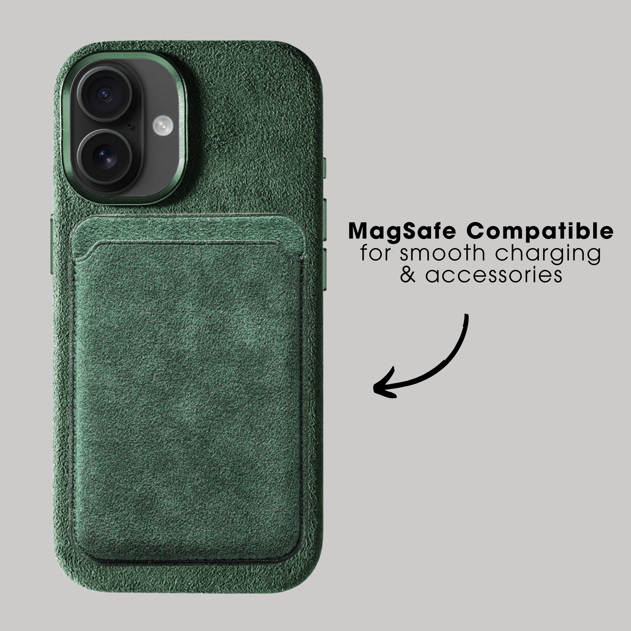 iPhone 17 - Alcantara Case - Midnight Green