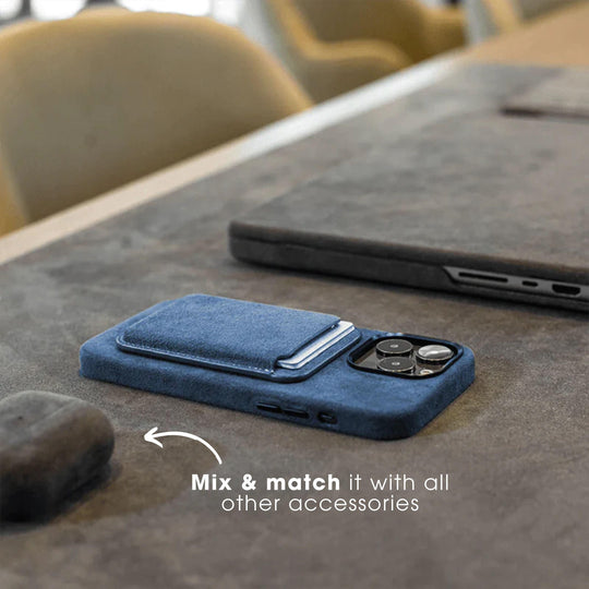 iPhone 12 Pro Max - Alcantara Case - Ocean blue - Alcanside