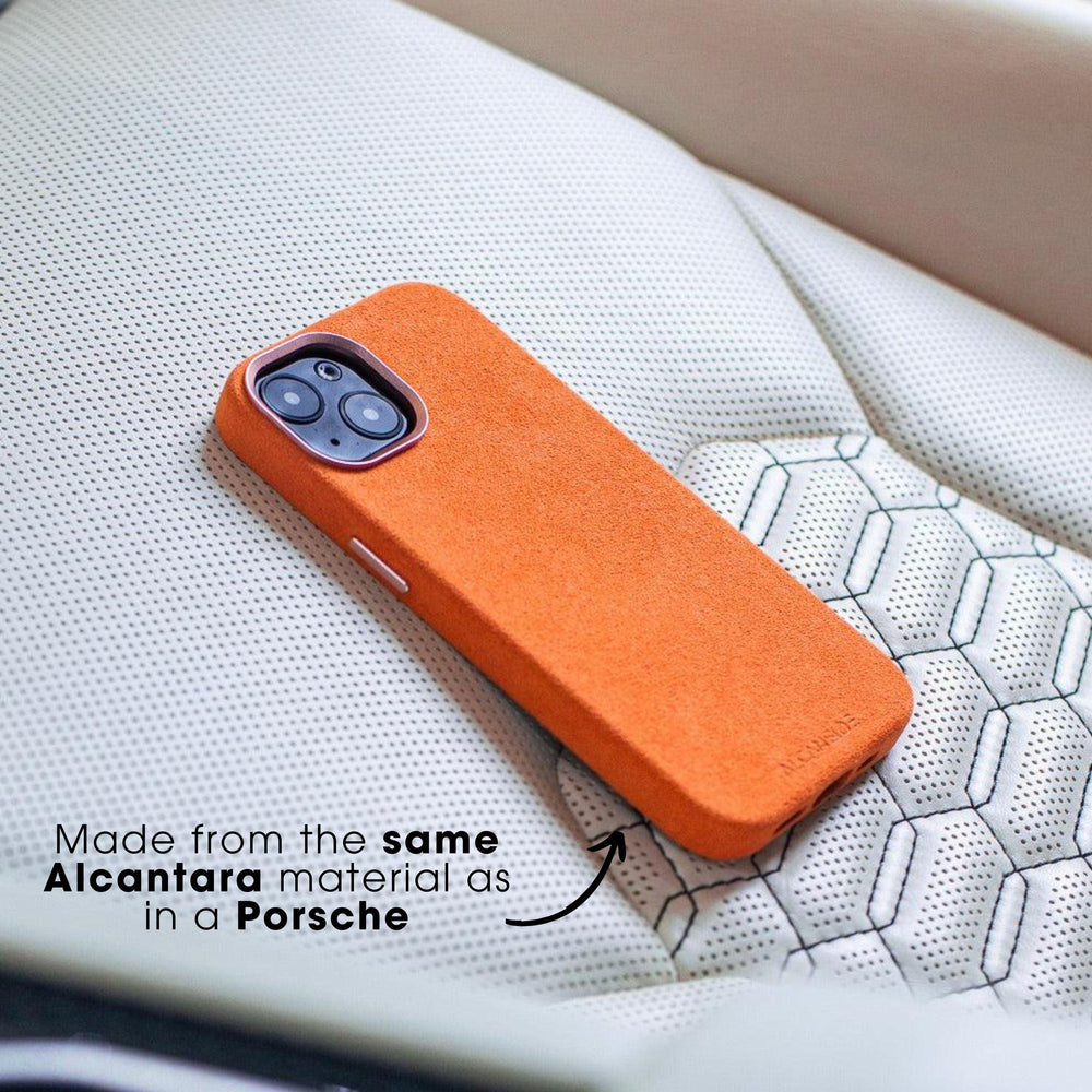 Limited Edition - iPhone 13 Pro - Alcantara Case - Orange - Alcanside