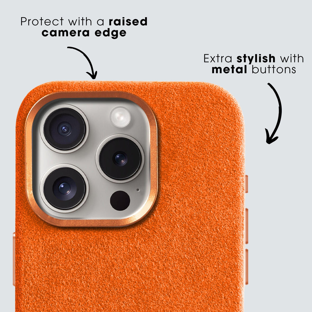 Limited Edition - iPhone XR - Alcantara Case - Orange - Alcanside