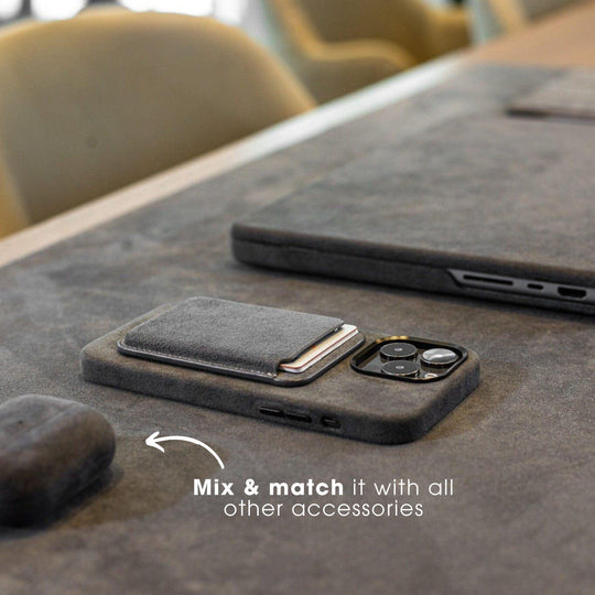 iPhone 12 Pro Max - Alcantara Case - Space Grey - Alcanside