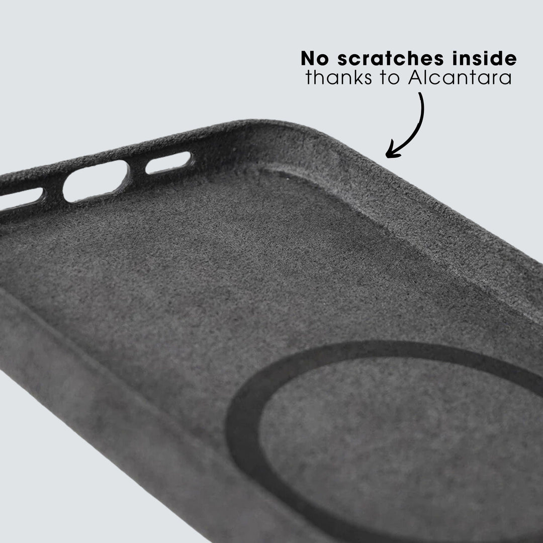 Nederlandse Porsche Club - iPhone 14 - Alcantara Case - Space Grey