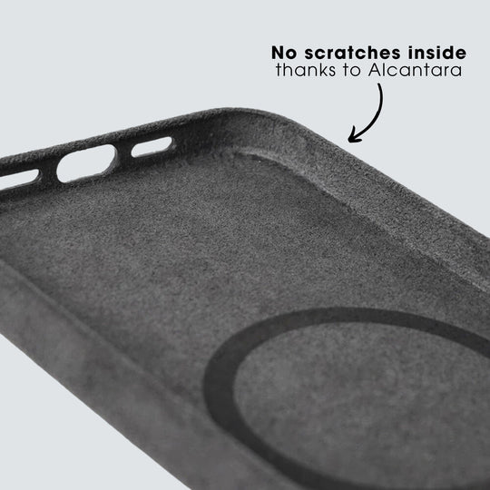 Dutch Porsche Club - iPhone 14 - Alcantara Case - Space Grey