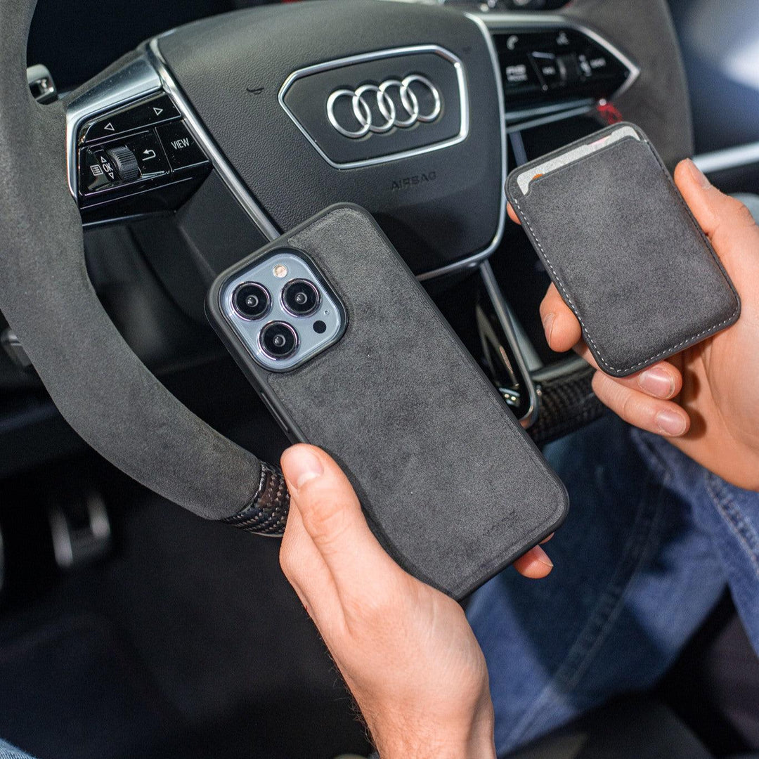 Alcantara Audi Rings Luxury iPhone Cases – Full Throttle Cases