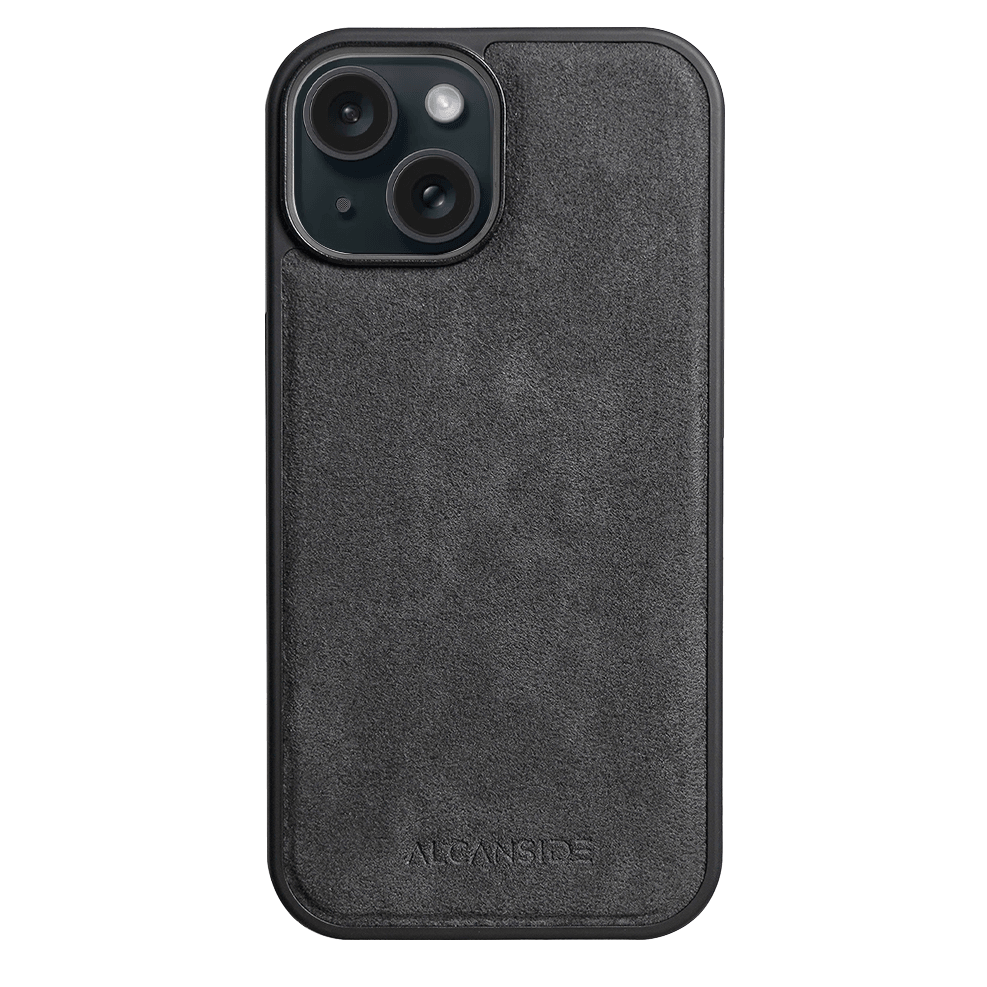 iPhone 15 - Alcantara Case With MagSafe Magnet - Space Grey