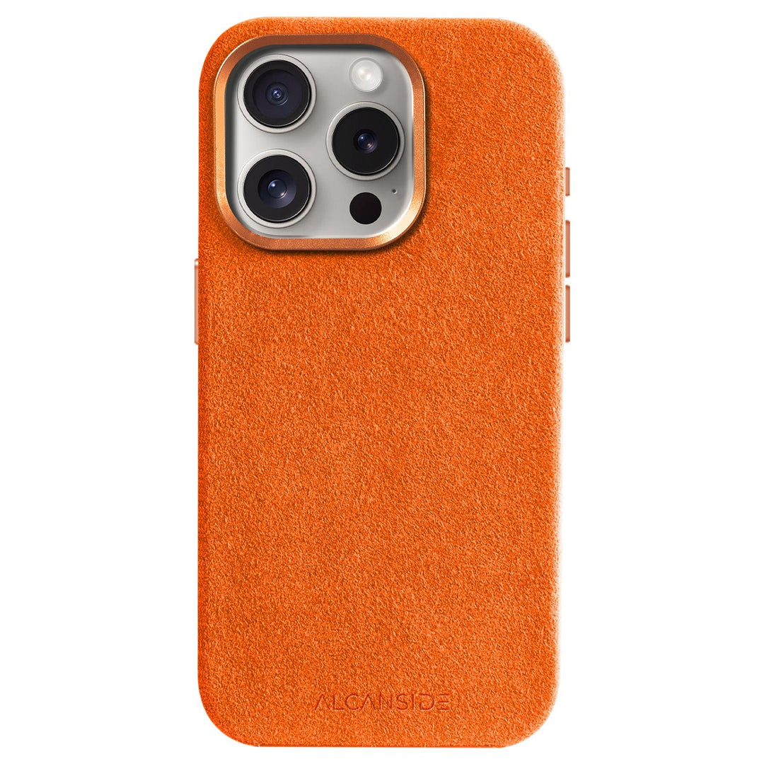 Limited Edition - iPhone 15 Pro - Alcantara Case - Orange