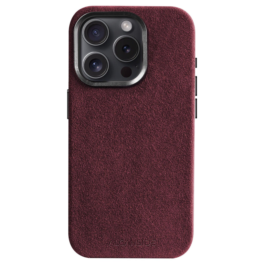 iPhone 15 Plus - Alcantara Case - Red