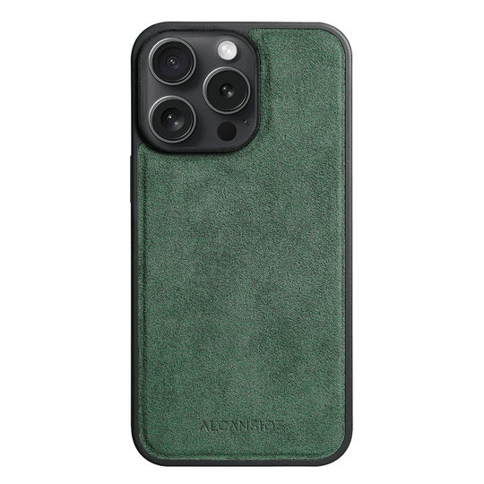 iPhone 12 & 12 Pro - Alcantara Case With MagSafe Magnet - Midnight Green