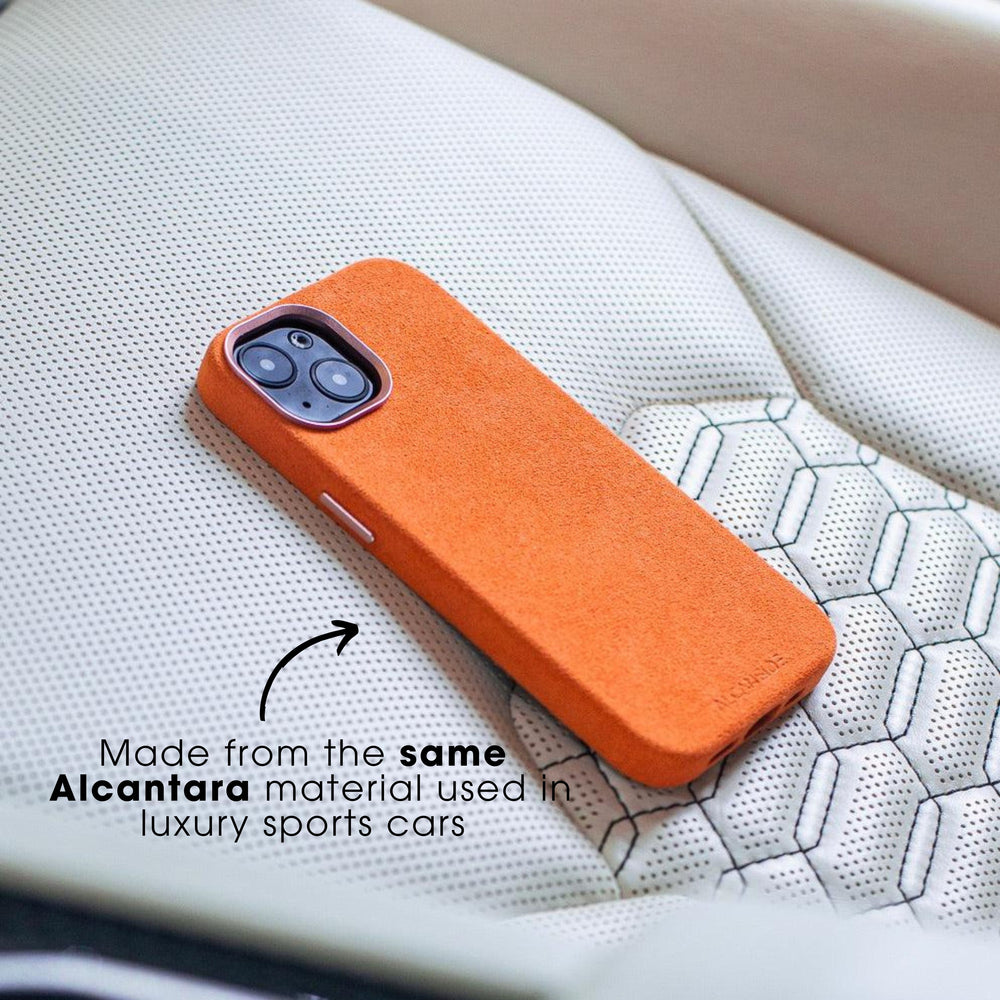 Limitierte Auflage – iPhone 15 Pro Max – Alcantara-Hülle – Orange