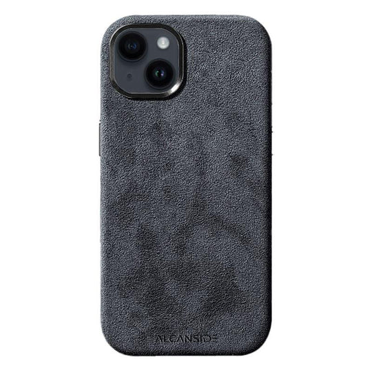 iPhone 15 Plus - Alcantara Case - Space Grey - Alcanside