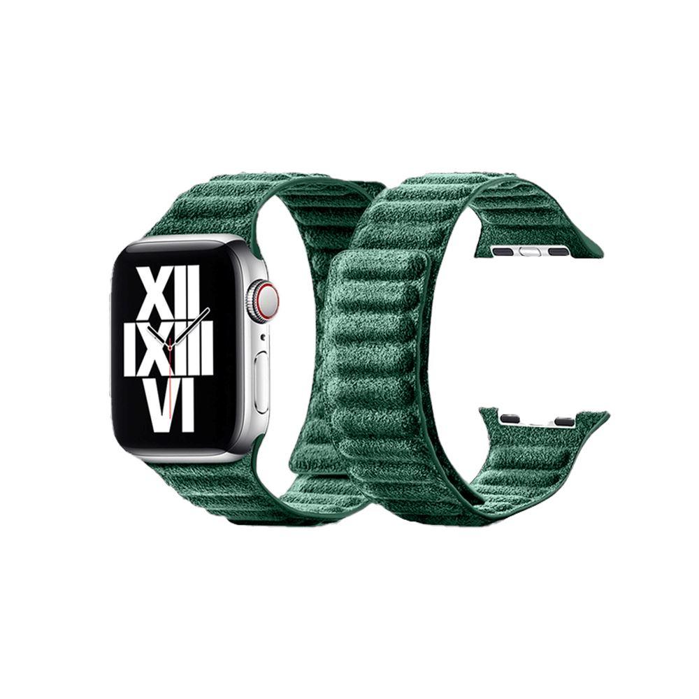 Alcantara Apple Watch Band - Midnight Green - 42/44/45mm & Ultra (49mm) - Alcanside