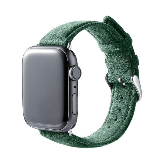 Alcantara Apple Watch Band With Buckle - Midnight Green - 38/40/41mm - Alcanside