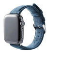 Alcantara Apple Watch Bandje Met Gesp - Ocean Blue - 42/44/45mm & Ultra (49mm)