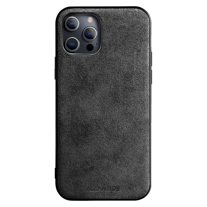 iPhone 12 12 Pro Alcantara Back Cover Space Grey Alcanside