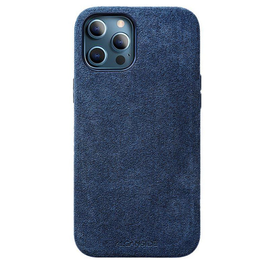 iPhone 12 & 12 Pro - Alcantara Case - Ocean blue - Alcanside