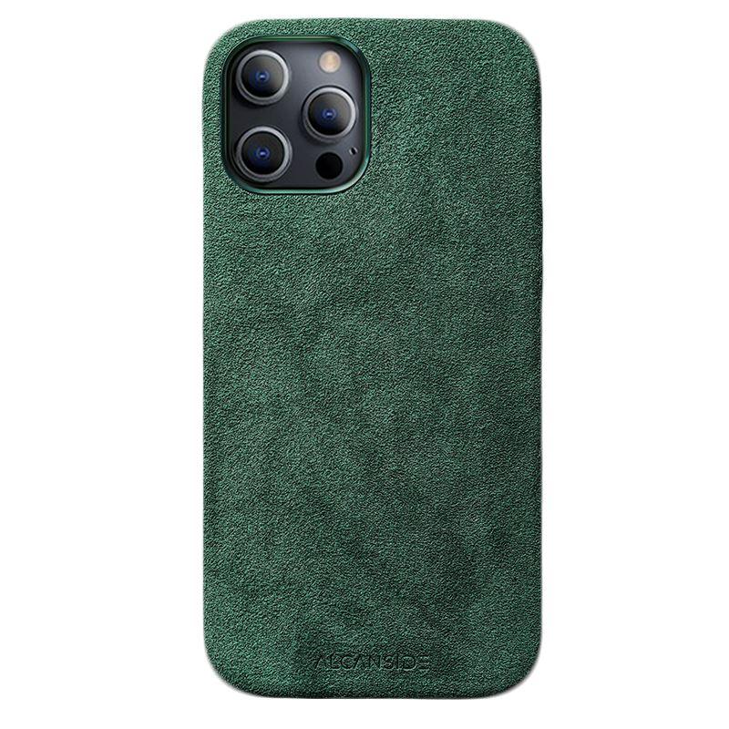 iPhone 12 Pro Max - Alcantara Case- Midnight Green - Alcanside