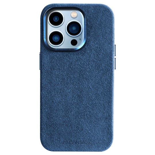 iPhone 14 Pro Max - Alcantara Case - Ocean blue iPhone Alcantara Case Alcanside 