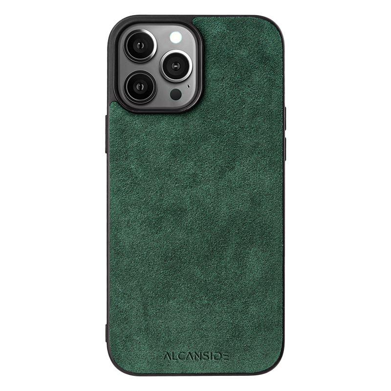 iPhone Alcantara Back Cover - Midnight Green - Alcanside