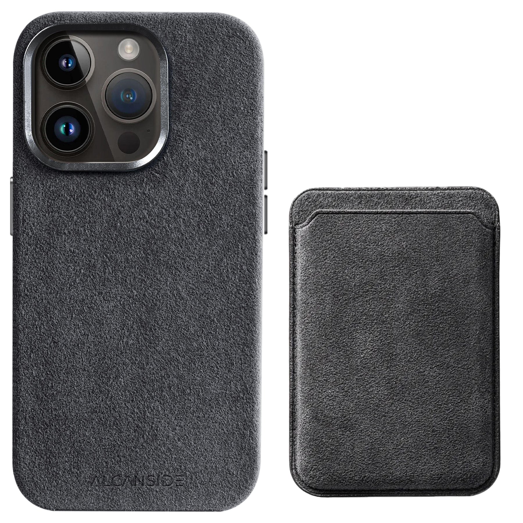 iPhone Alcantara + MagSafe Wallet - Grey – Alcanside