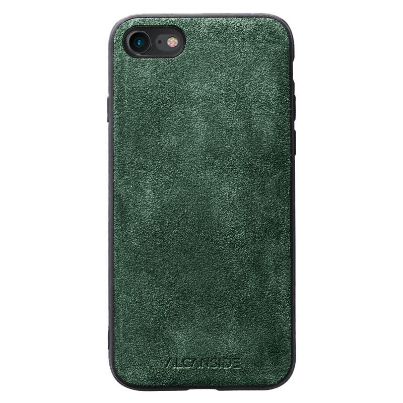 iPhone SE (2020) / 8 / 7 - Alcantara Back Cover - Midnight Green - Alcanside